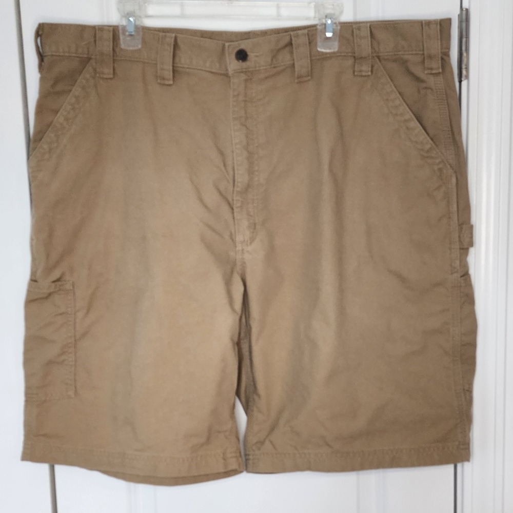 Carhartt Mens Original Fit Canvas Work Carpenter Shorts Size 44 Brown